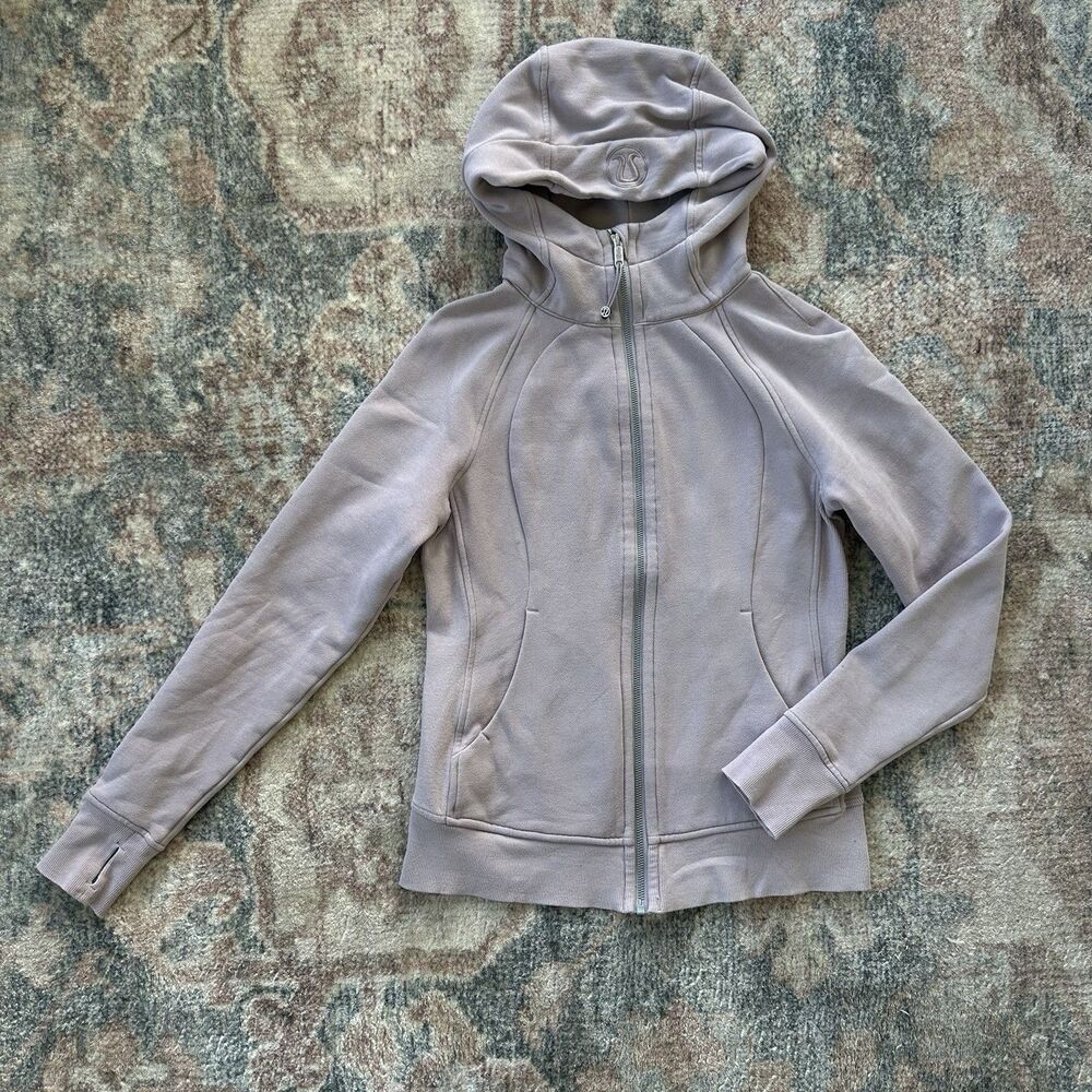 Lululemon Scuba Hoodie Light Cotton Fleece Porcelain Pink Size 6